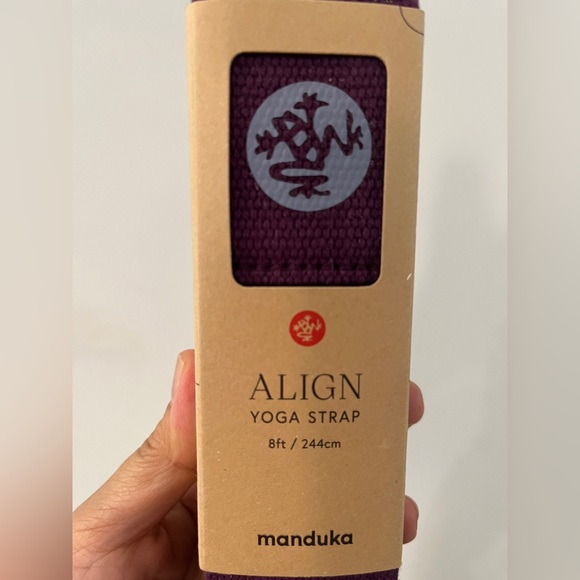 Manduka Align Yoga Strap Stretch Gym Workout Gymnastic Pose Strength Training - Picture 2 of 9